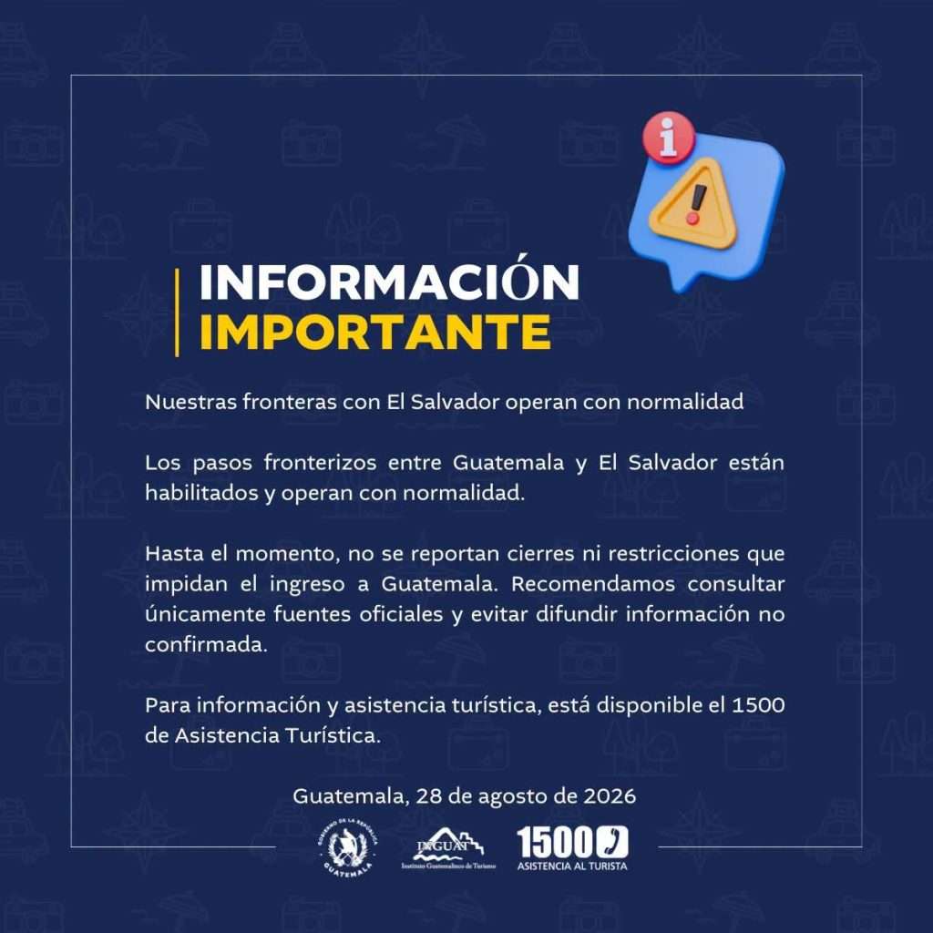 Sin cierres ni restricciones: así operan las fronteras con El Salvador