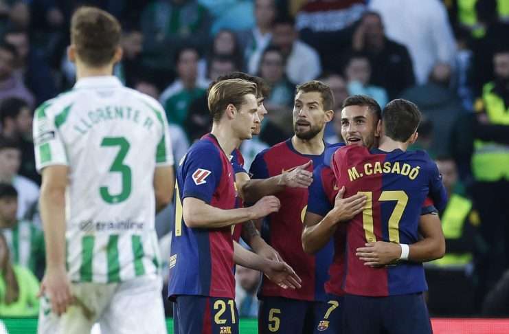 El Betis lleva tres lustros sin ganarle al Barcelona en casa El Betis lleva tres lustros sin ganarle al Barcelona en casa