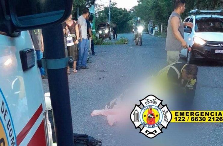 Mujer muere en carretera de San Juan Sacatepéquez Mujer muere en carretera de San Juan Sacatepéquez